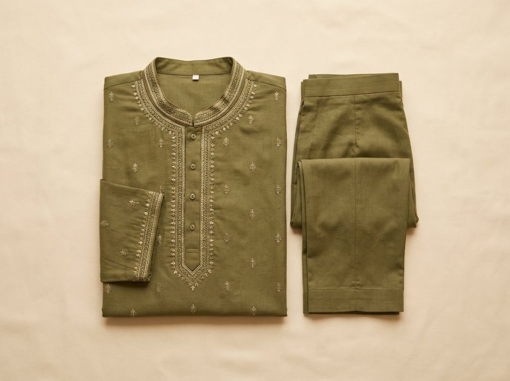 Embroidered Kurta Set - Ready to Wear